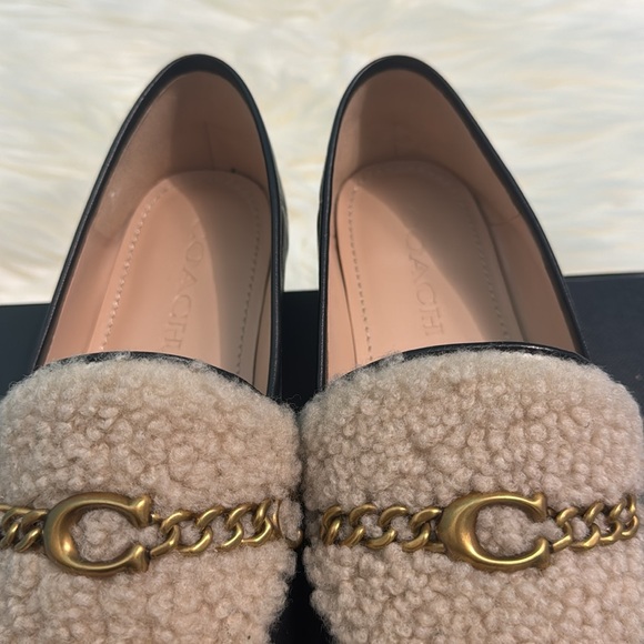 COACH SHEARLING HELENA LOAFERS - Picture 8 of 15